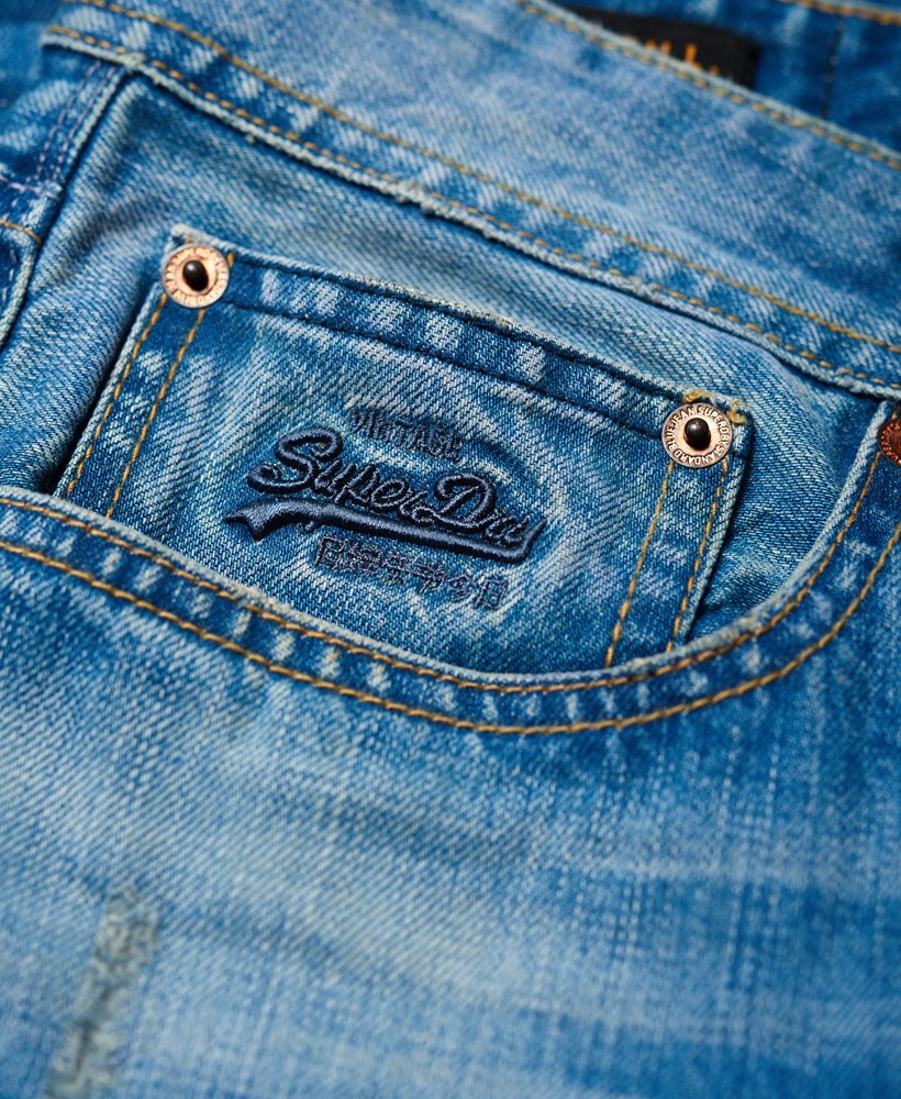 Mens - Copperfill Loose Jeans in Blue Stone | Superdry UK