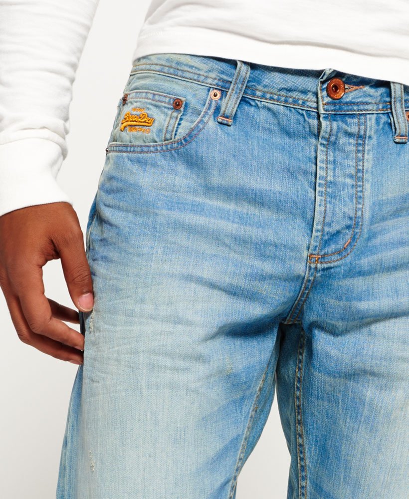 Mens - Copperfill Loose Jeans in Rough Vintage | Superdry