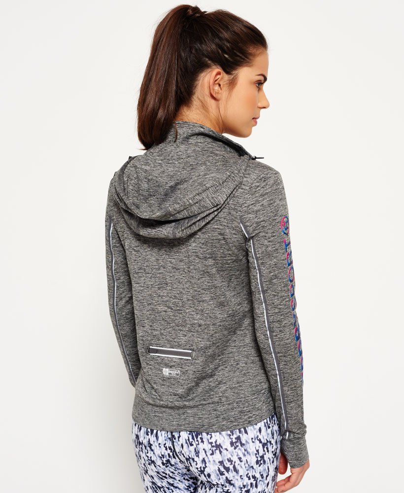 Superdry Womens Core Gym Zip Hoodie Size S 