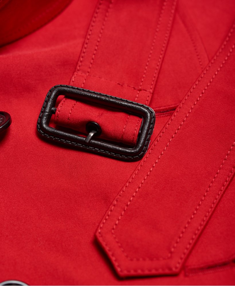 Womens - Belle Trench Coat in Letterbox Red | Superdry