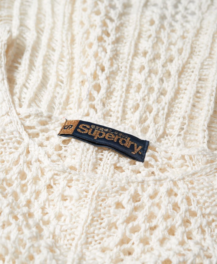 Womens - Summer Aero Swing Sweater in Cream | Superdry