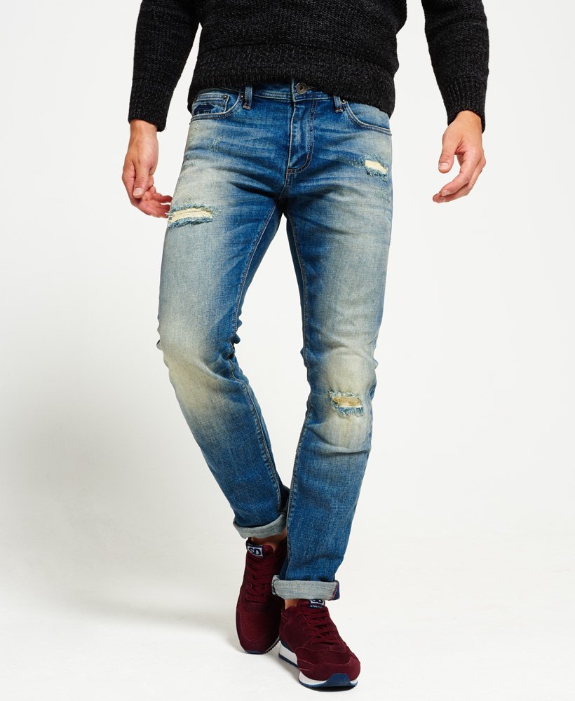 Retentie Volg ons morgen Mens - Slim Jeans in Blue | Superdry UK