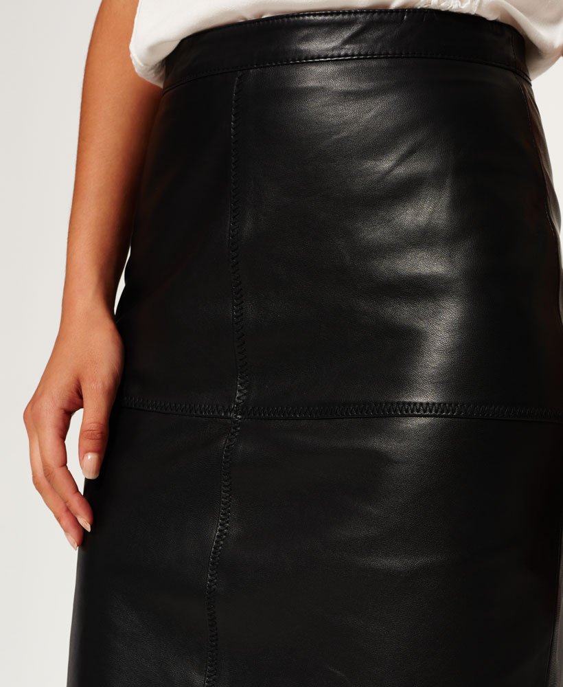Superdry Selka Leather Pencil Skirt - Women's Skirts