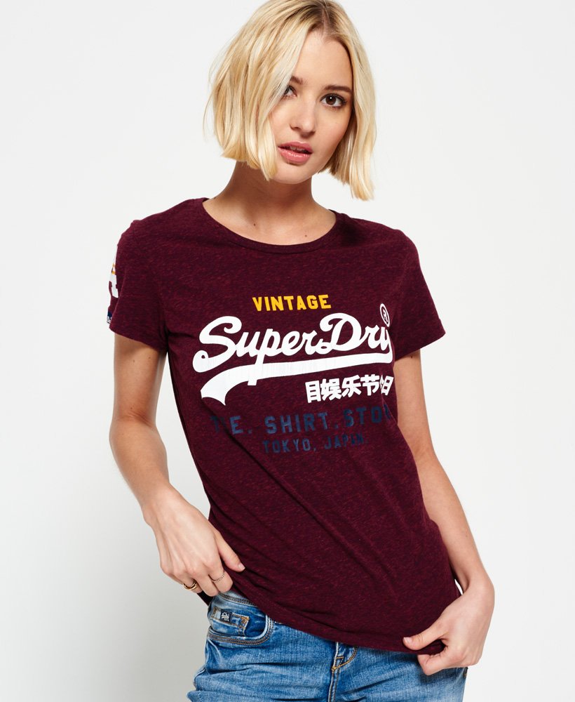 Pleated Abstraction Sherlock Holmes Superdry Shirt Shop T-shirt - womens