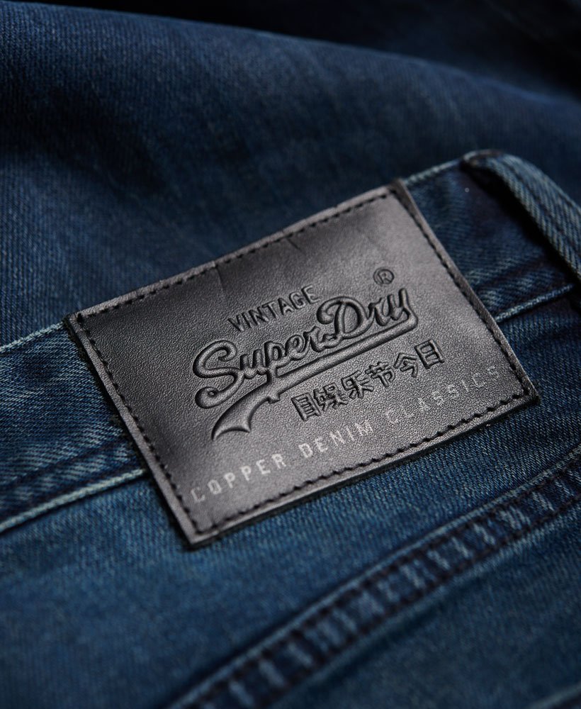 Mens - Officer Jeans in Blue Ink Used | Superdry UK