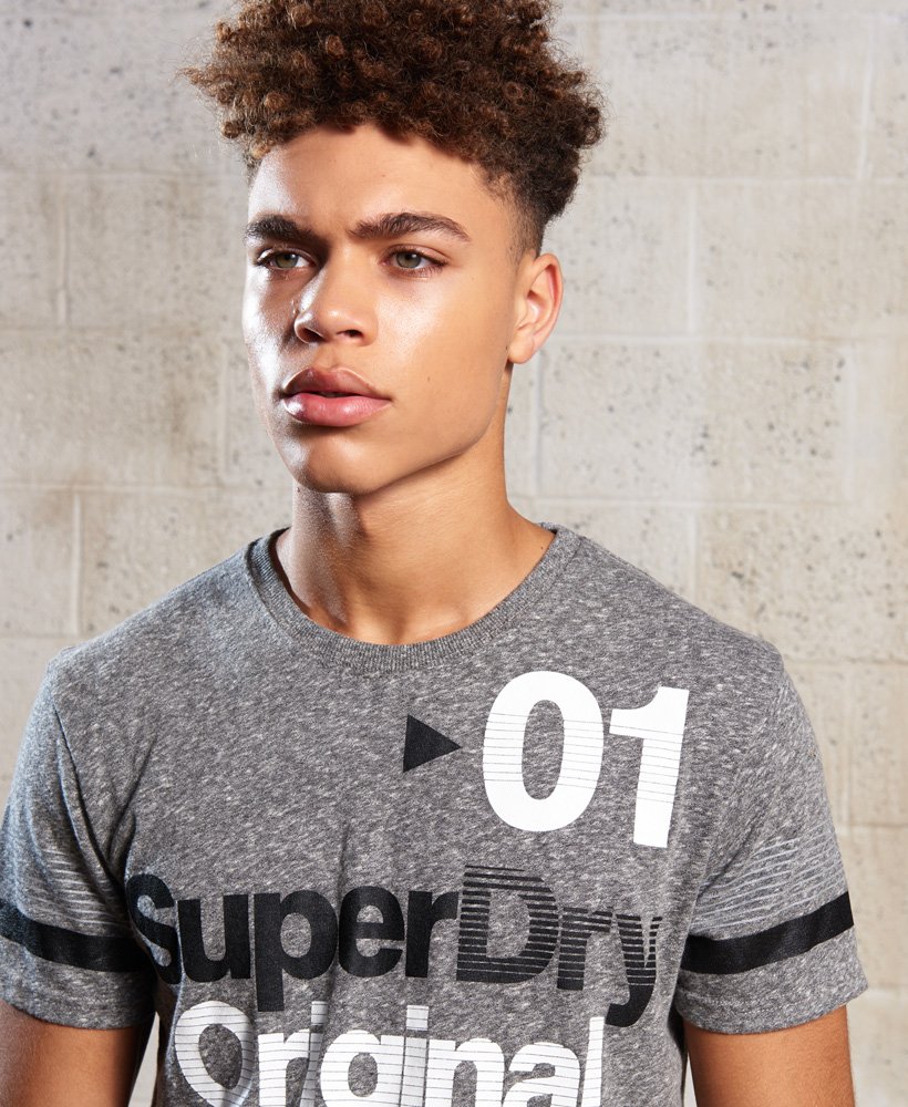 Mens - Sport Original Speed Dry T-shirt in Light Grey | Superdry UK