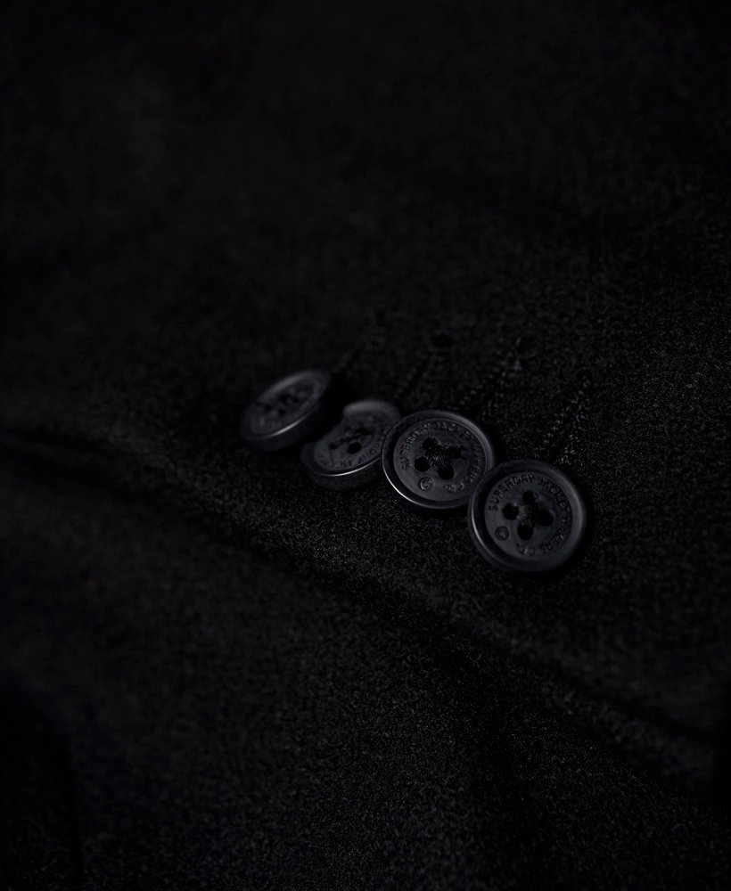Men's - Camden Over Coat in Black | Superdry UK