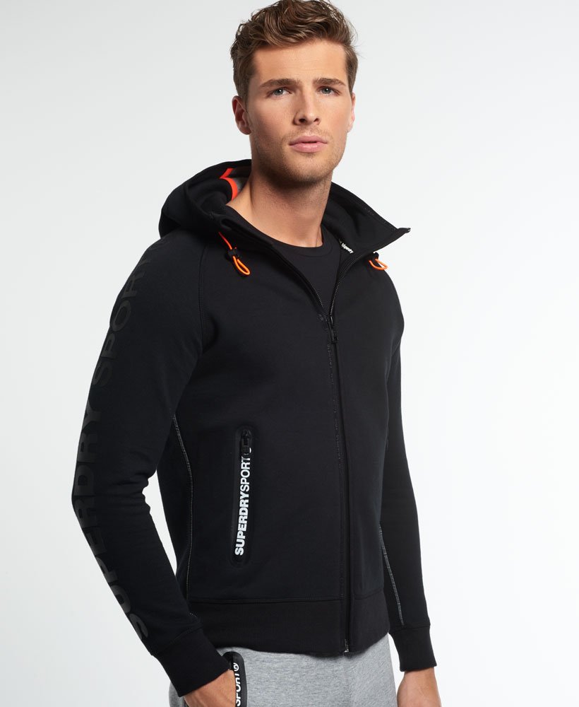 superdry sport gym tech zip hoodie