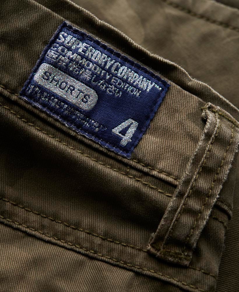 Womens - Commodity Chino Shorts in Green Olive/camo | Superdry UK