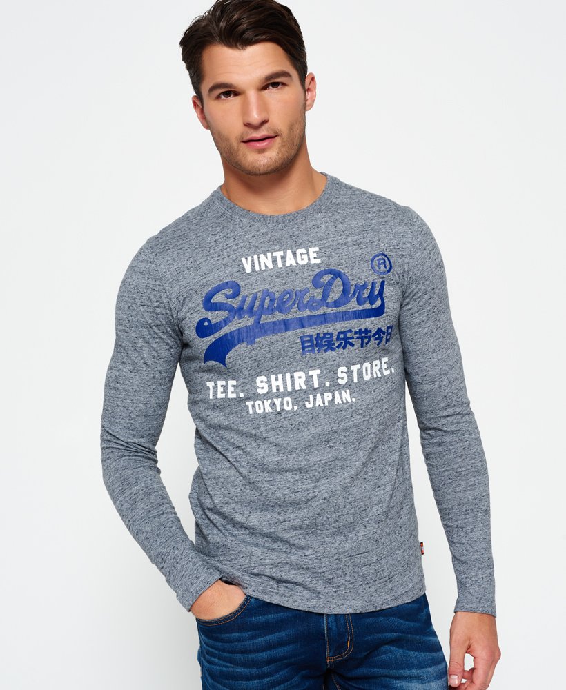 Onbeleefd betreden Offer Superdry Shirt Shop Long Sleeve T-shirt - Men's Mens Tops