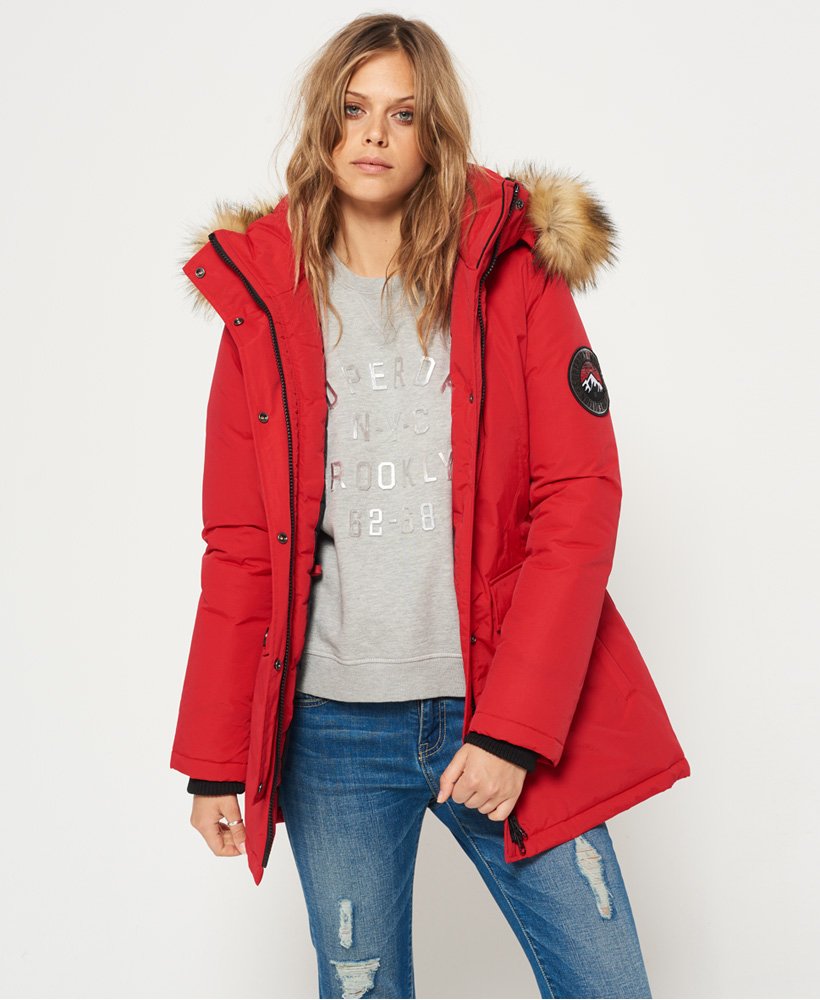 Womens - Ashley Everest Coat in Red | Superdry