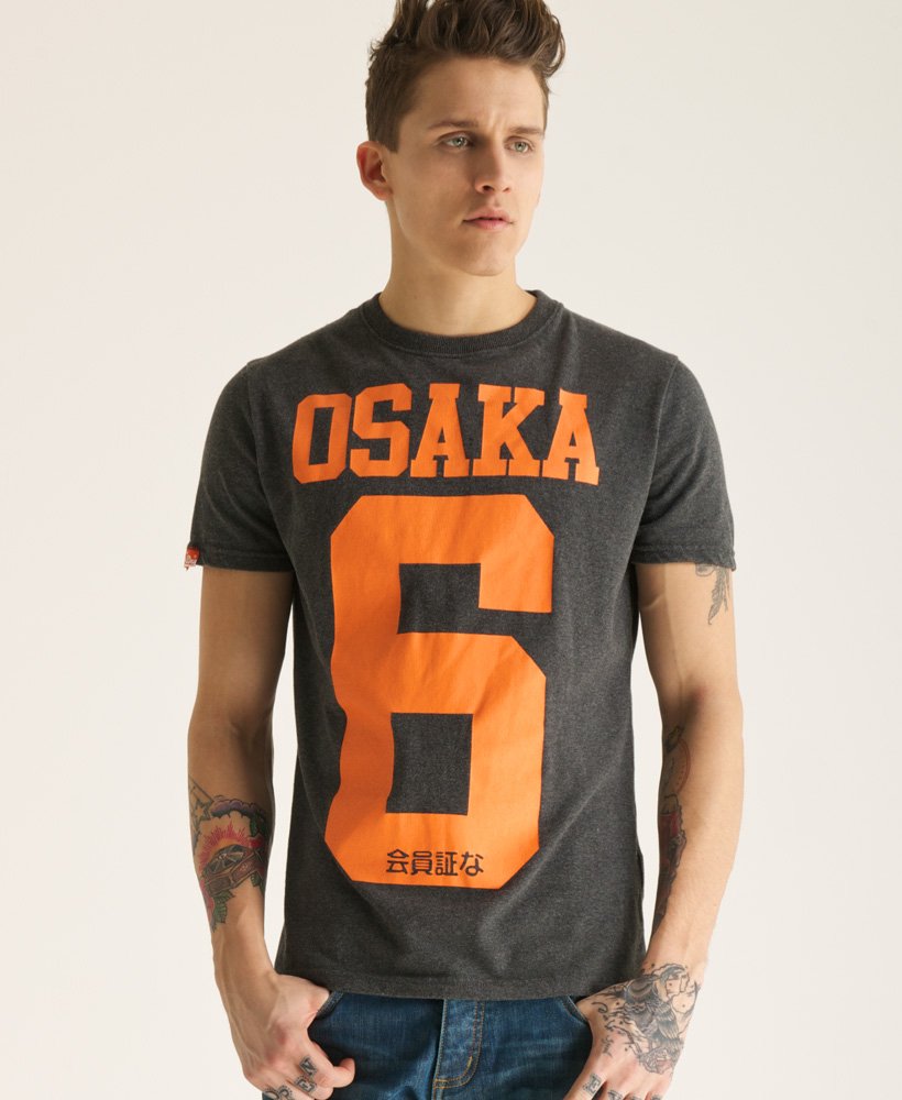 Superdry Camiseta Osaka Metallic Preto