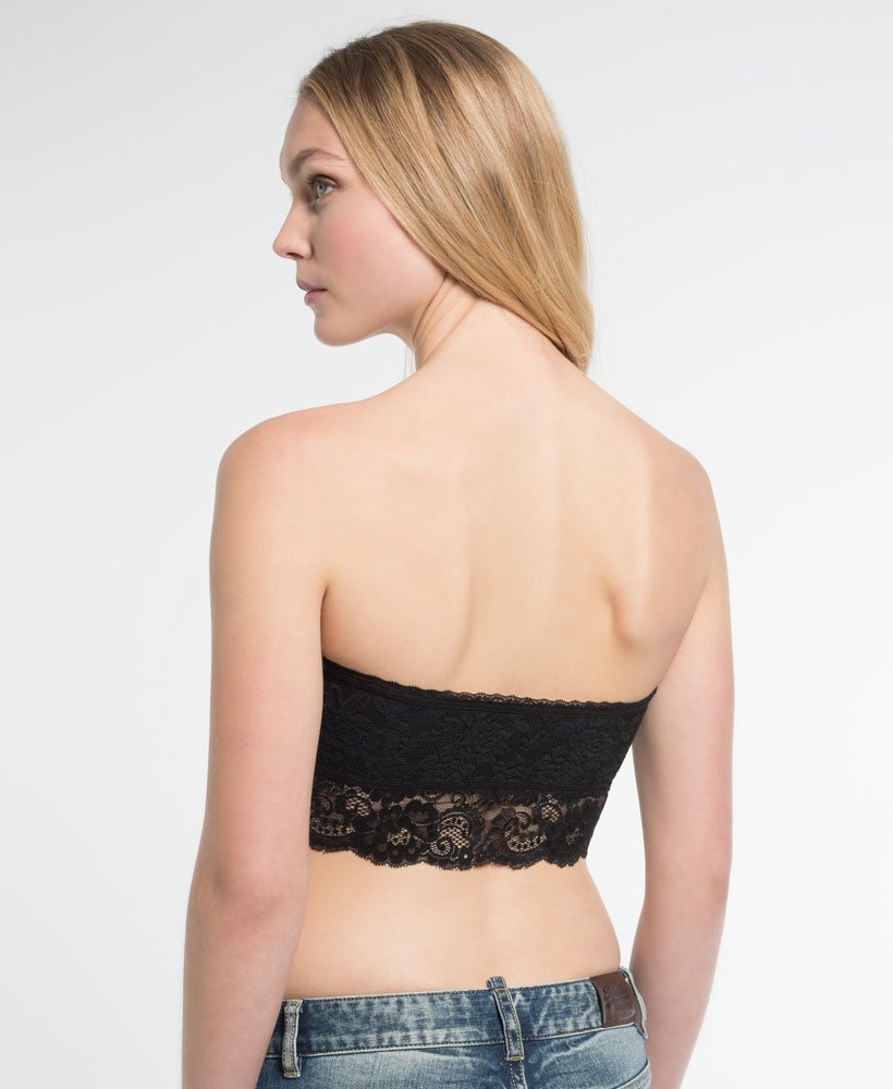 Womens - Essentials Lace Bandeau Top in Black