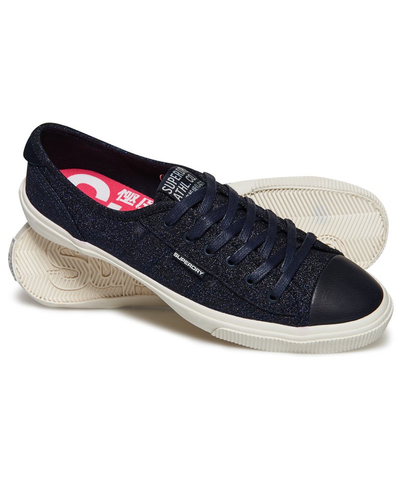 Low Pro Luxe Trainers in Navy Glitter 