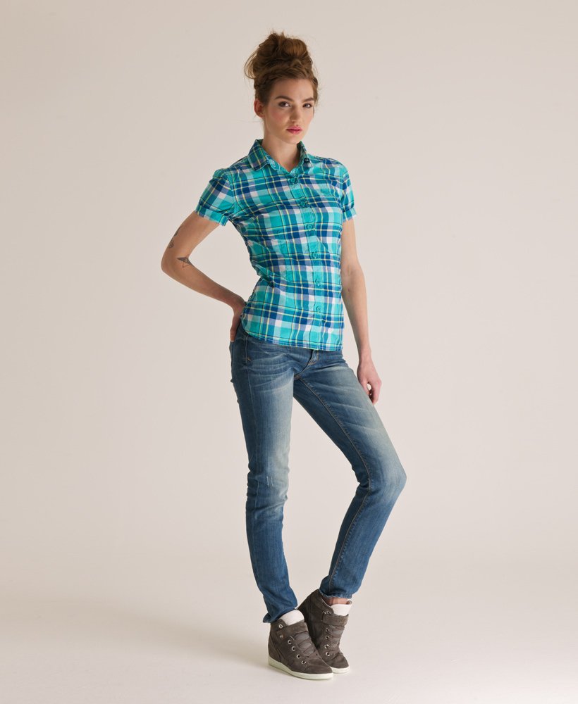 Superdry Camisa a cuadros Penny Camisas para Mujer Superdry Camisa a cuadros Penny Camisas para Mujer