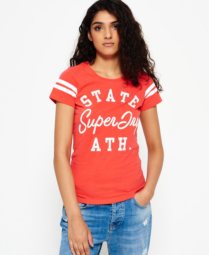Women's Varsity State T-shirt in Red | Superdry CA-EN