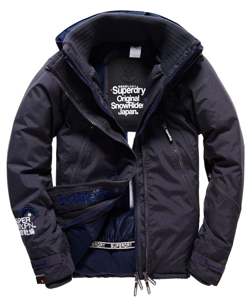 Details about   Superdry Navy Womens Ski Jacket Snow Rider Dark Marl SIZE M L 