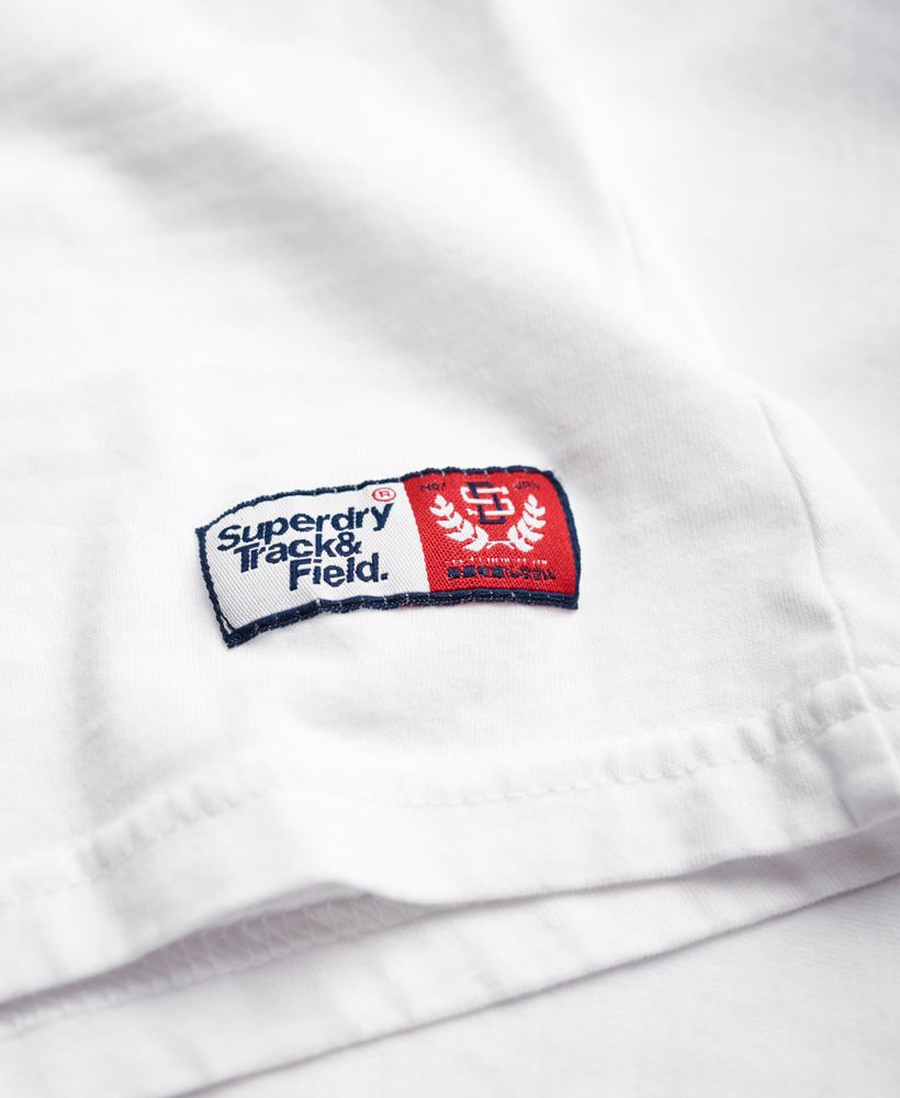 Womens - Track & Field Baseball Top in White | Superdry UK