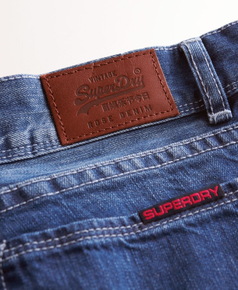 Womens - Blue Tomboy Jeans in Surf Wash | Superdry