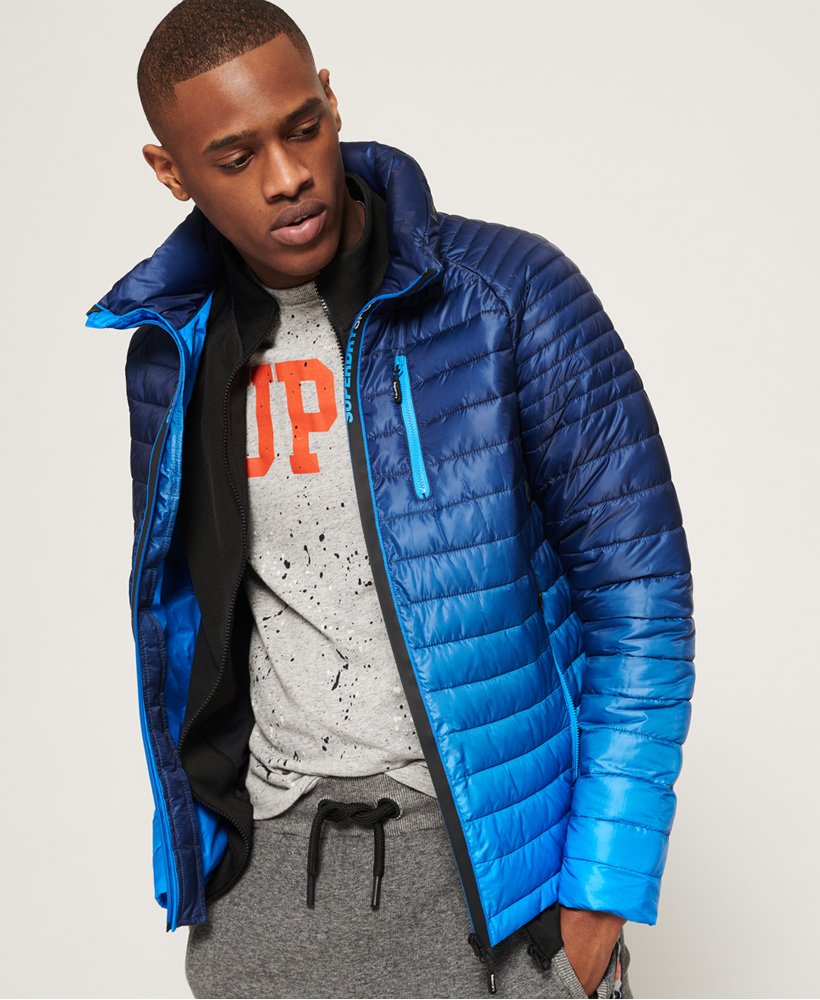 Men's - Power Fade Jacket in Ink/electric Royal | Superdry UK