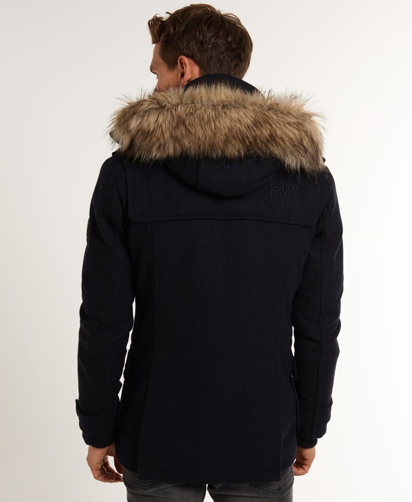 Mens Guardsman Duffle Jacket in Midnight Marl Superdry