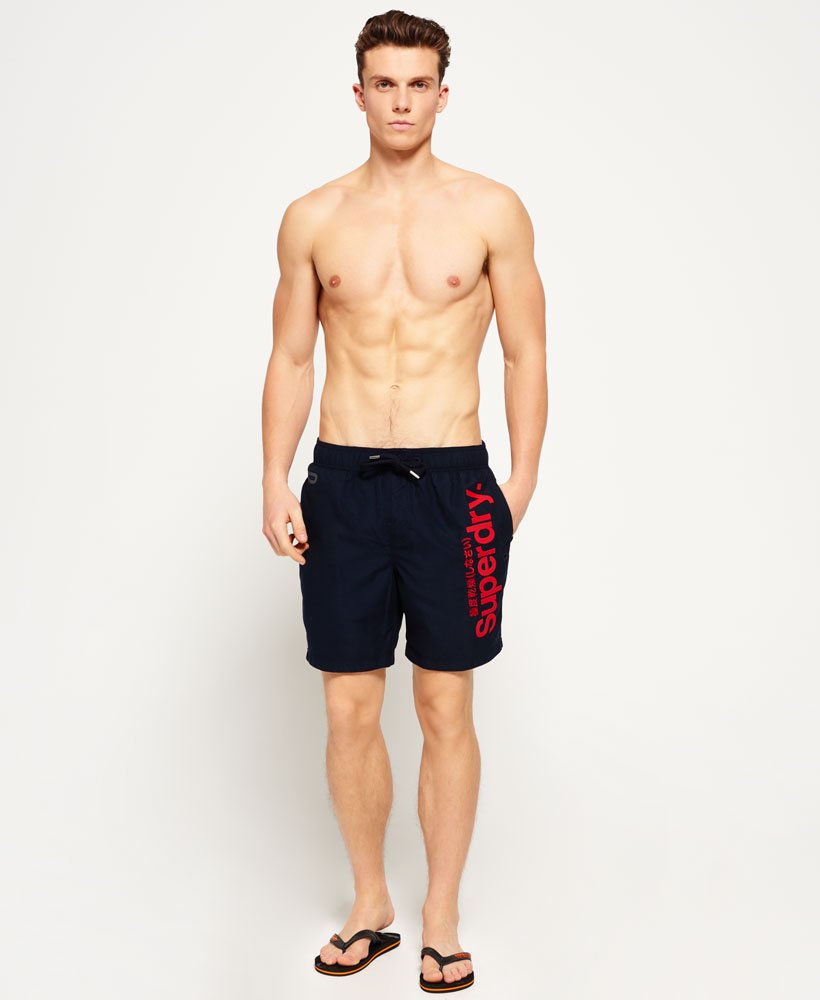 Mens - Premium Neo Swim Shorts in Navy | Superdry