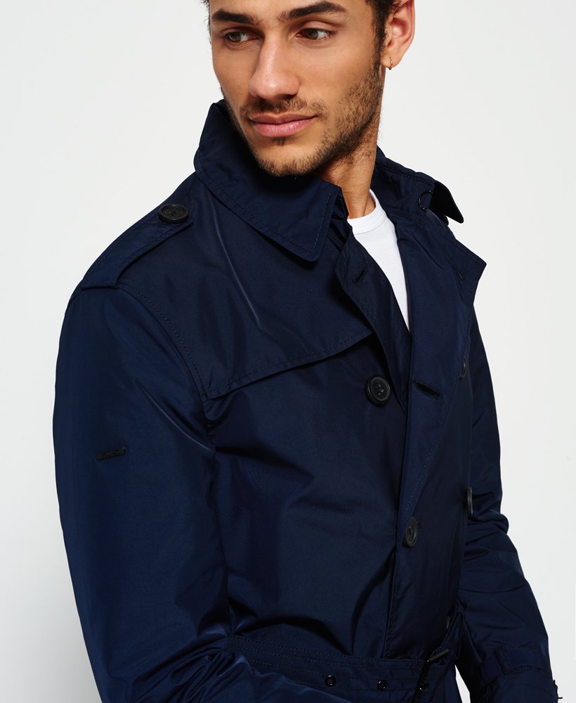 superdry trench coat mens