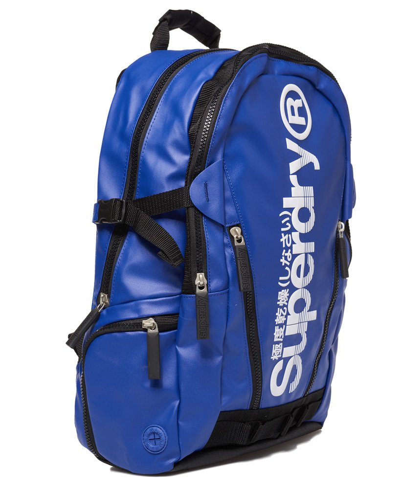 Men’s - Sonic Tarp Backpack in Black/cobra Blue | Superdry