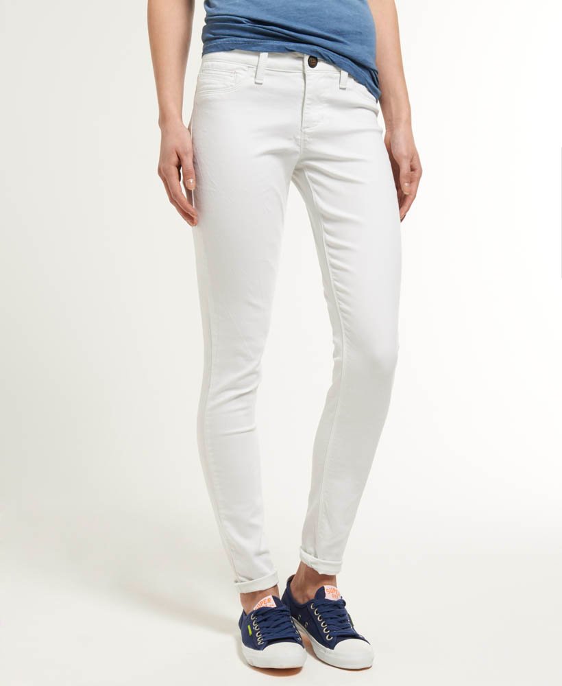 Womens - Ankle Grazer Jeans in Optic | Superdry