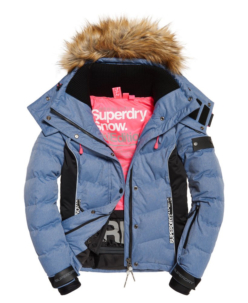 Womens - Snow Puffer Jacket in Blue | Superdry
