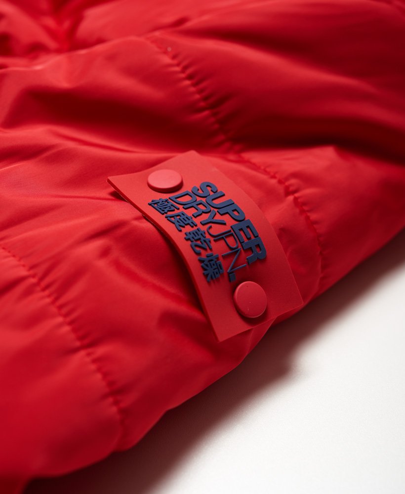 Womens - Sports Puffer Jacket in Bright Red | Superdry UK