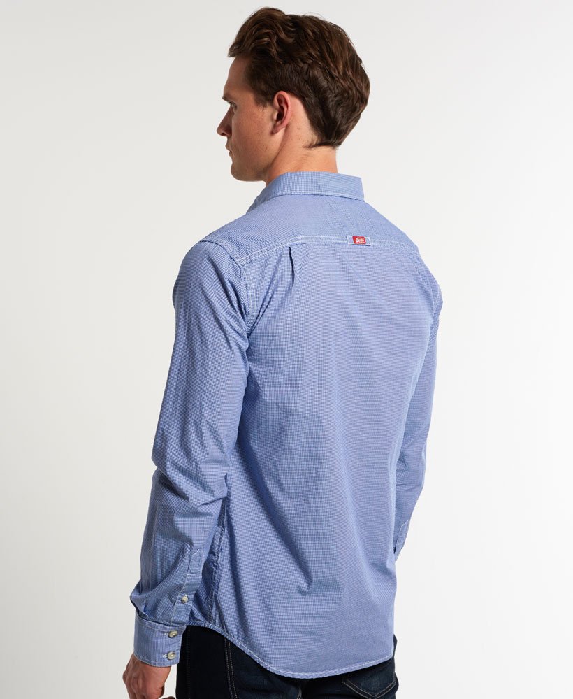 superdry laundered cut collar shirt