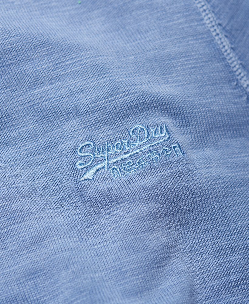 Mens - Garment Dye L.A. Crew Jumper in Sunbleached Blue | Superdry