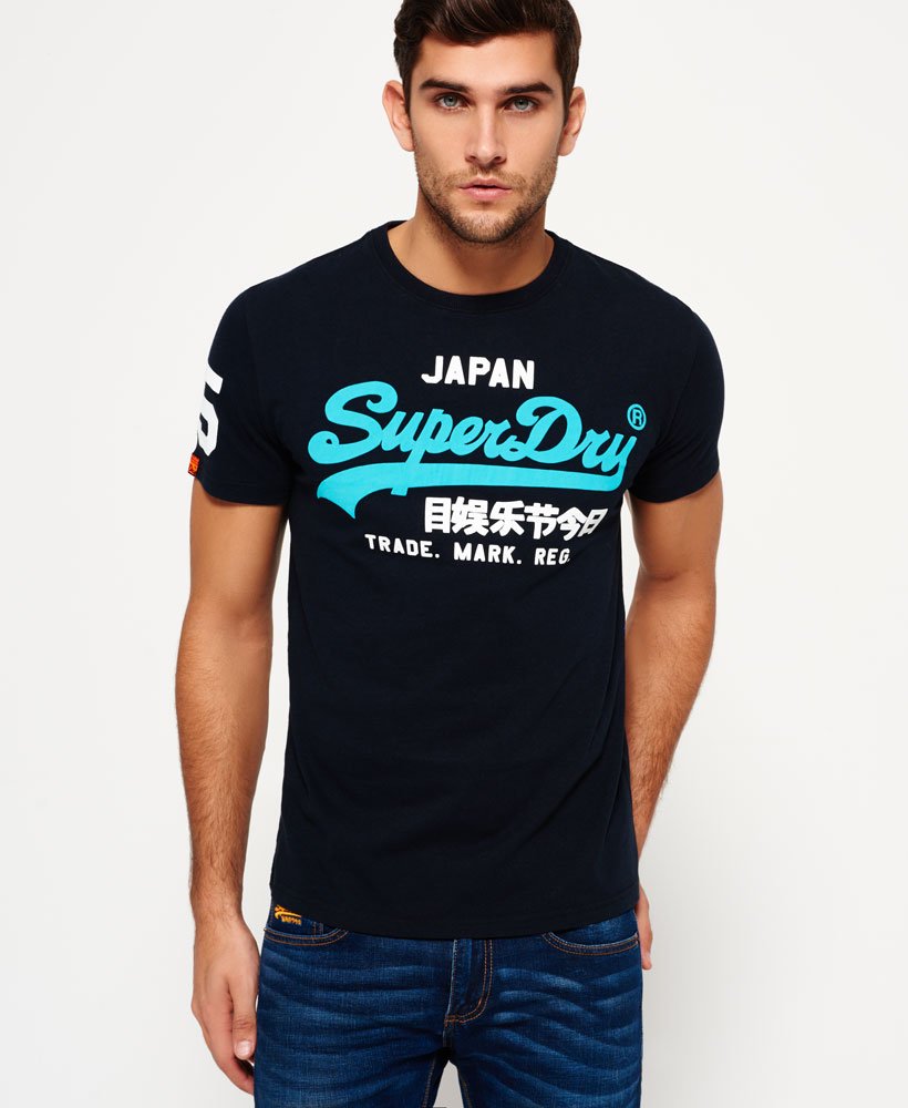 Navy Blue Superdry Vintage Logo t-shirts Details about  / Superdry T-Shirts BNWT White