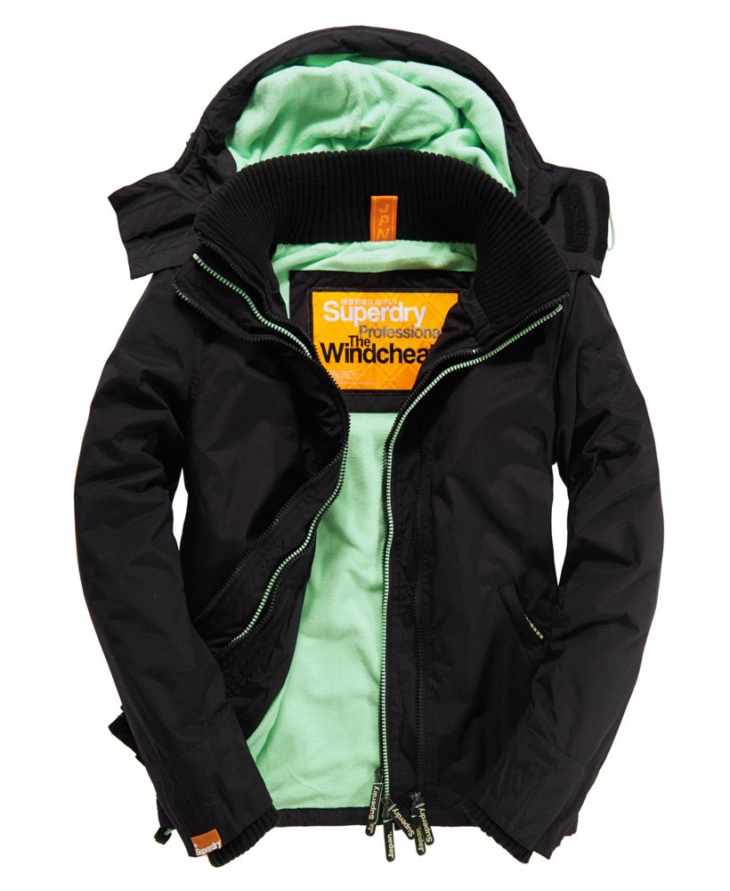 Womens - Arctic Windcheater Jacket in Black/peppermint | Superdry UK