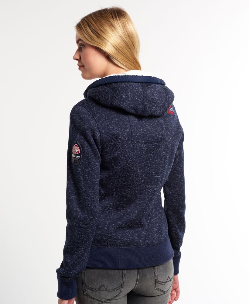 superdry grey zip hoodie women's
