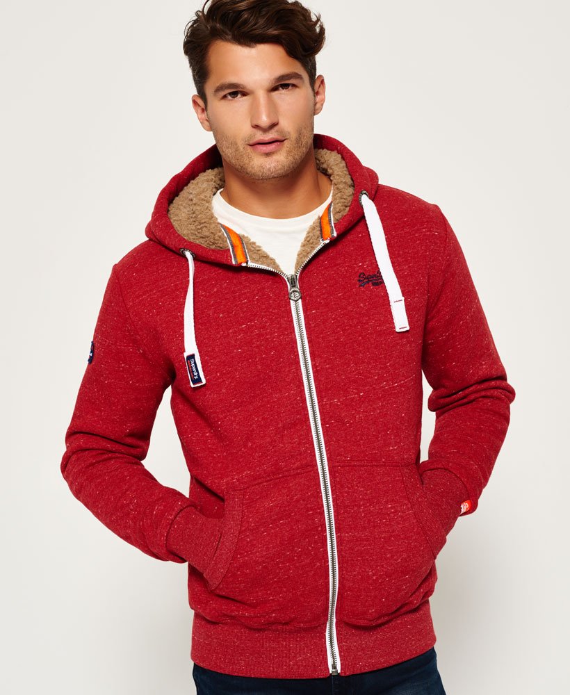 superdry red hoodie