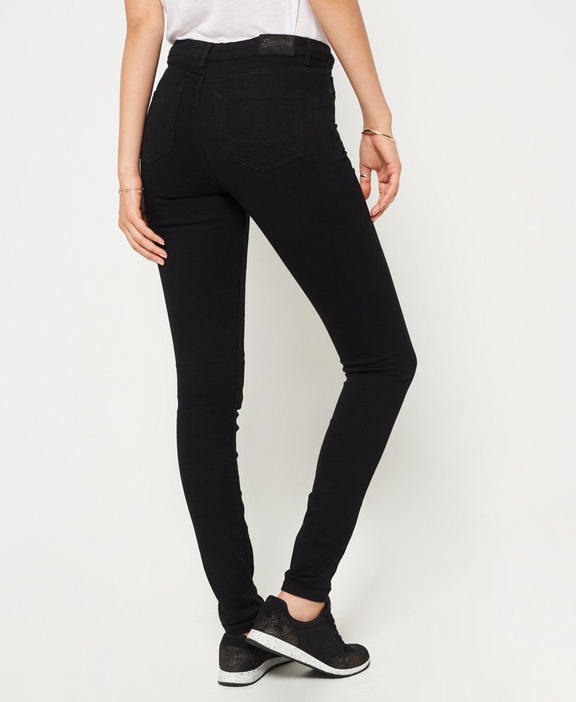 Womens - Sophia High Waist Skinny Jeans in Panther Black | Superdry