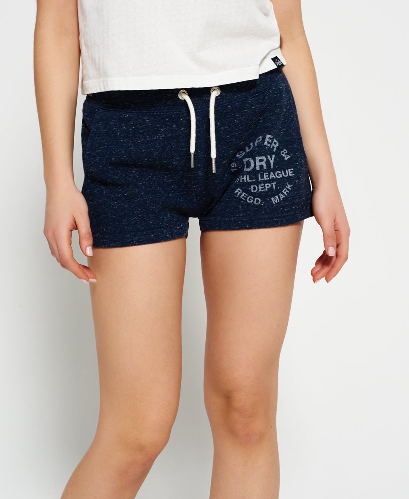 Download Womens - Athletic League Shorts in Elite Navy Marl | Superdry
