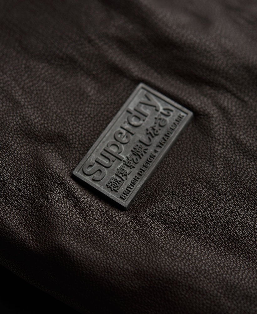 Superdry Brad Hero Leather Jacket - Men's Mens Leather-jackets