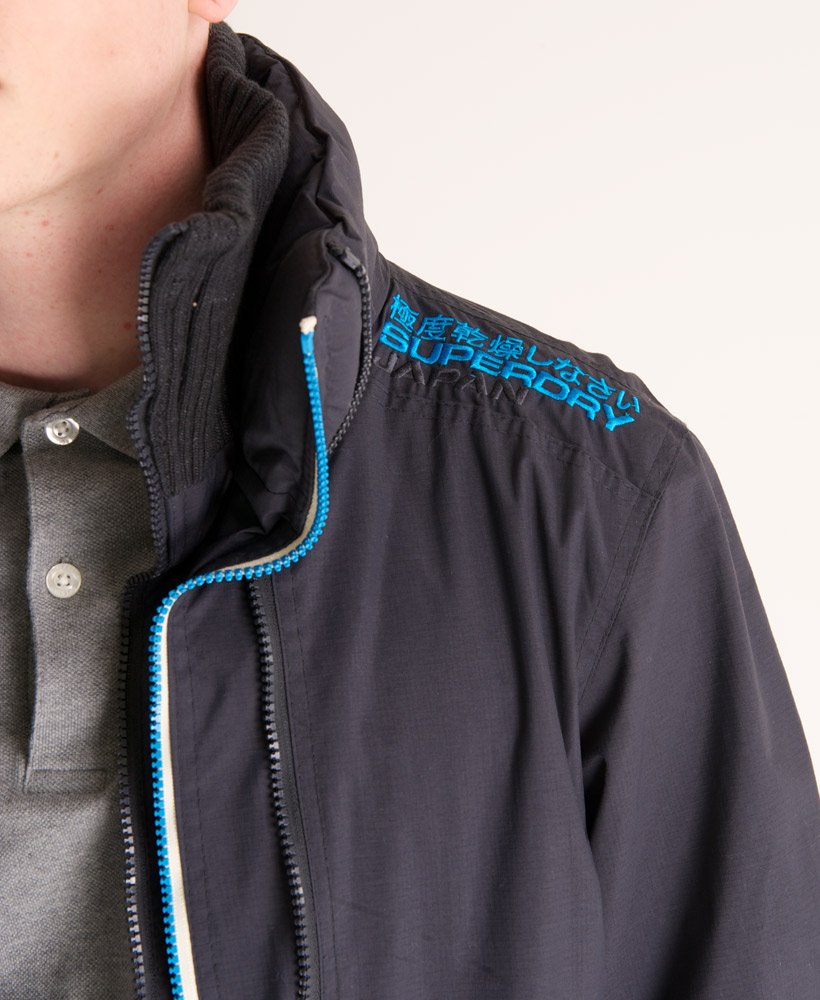 Men's - Technical Windbomber in Charcoal/turquoise | Superdry UK