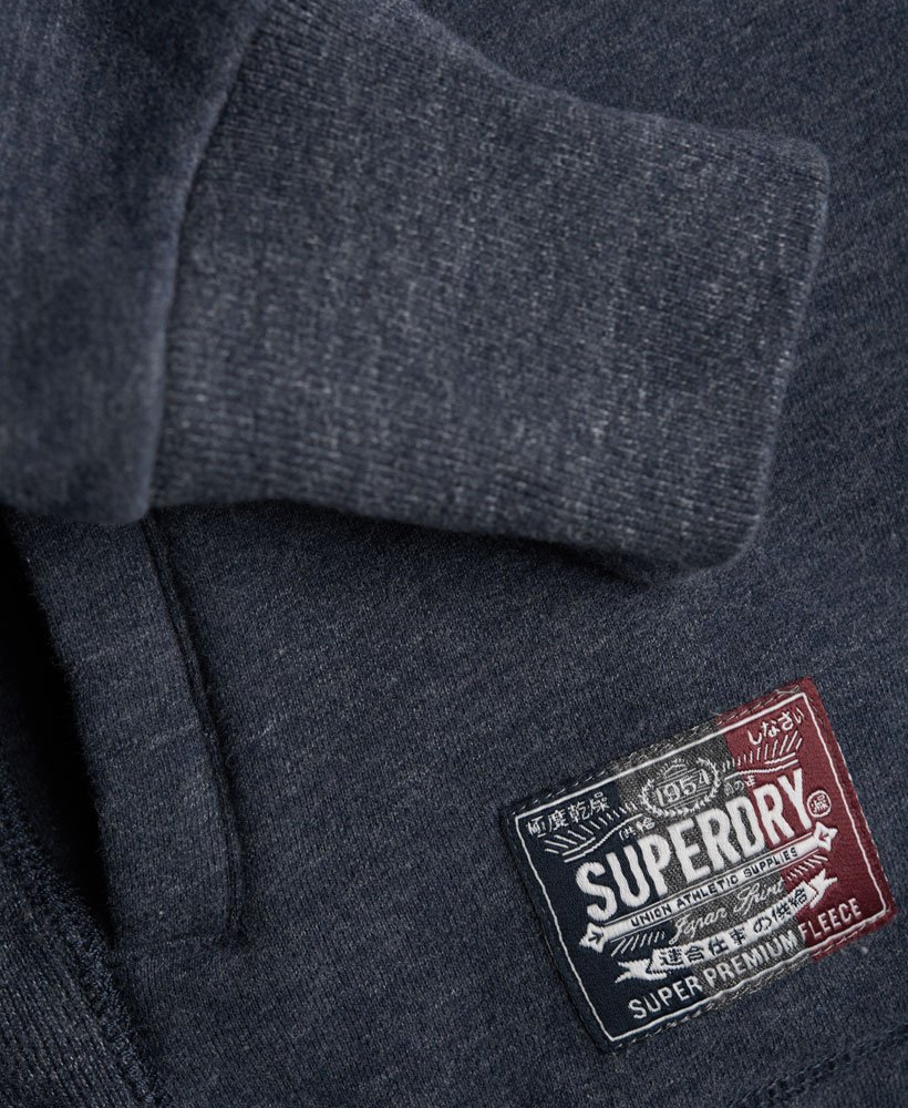 Mens - Core Applique Tipped Henley Top in Navy | Superdry