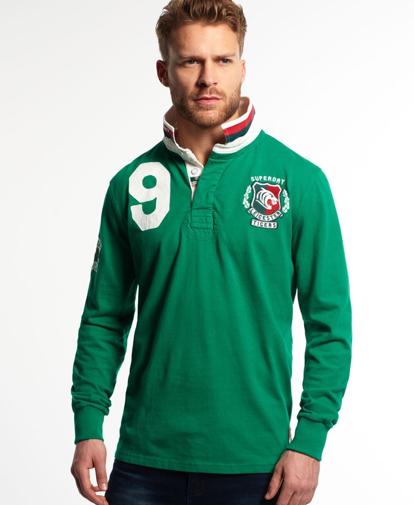 Men's - Leicester Rugby Shirt in Welford Green | Superdry UK