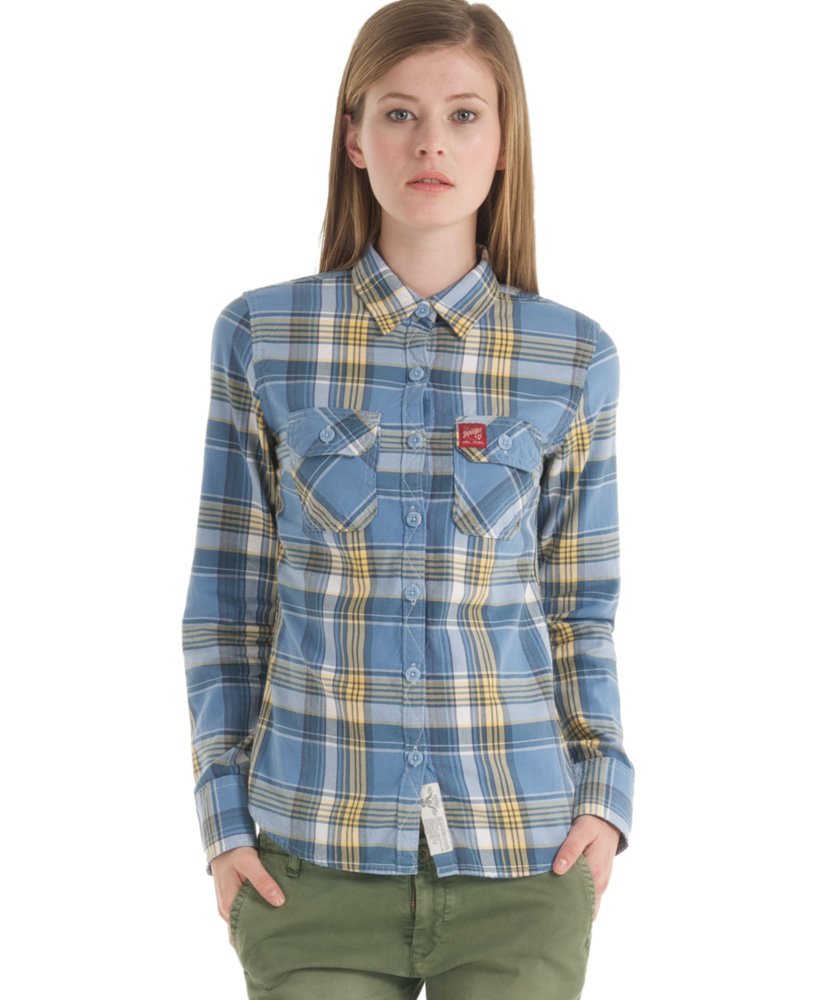 Womens - Western Lumberjack Shirt in Blue | Superdry