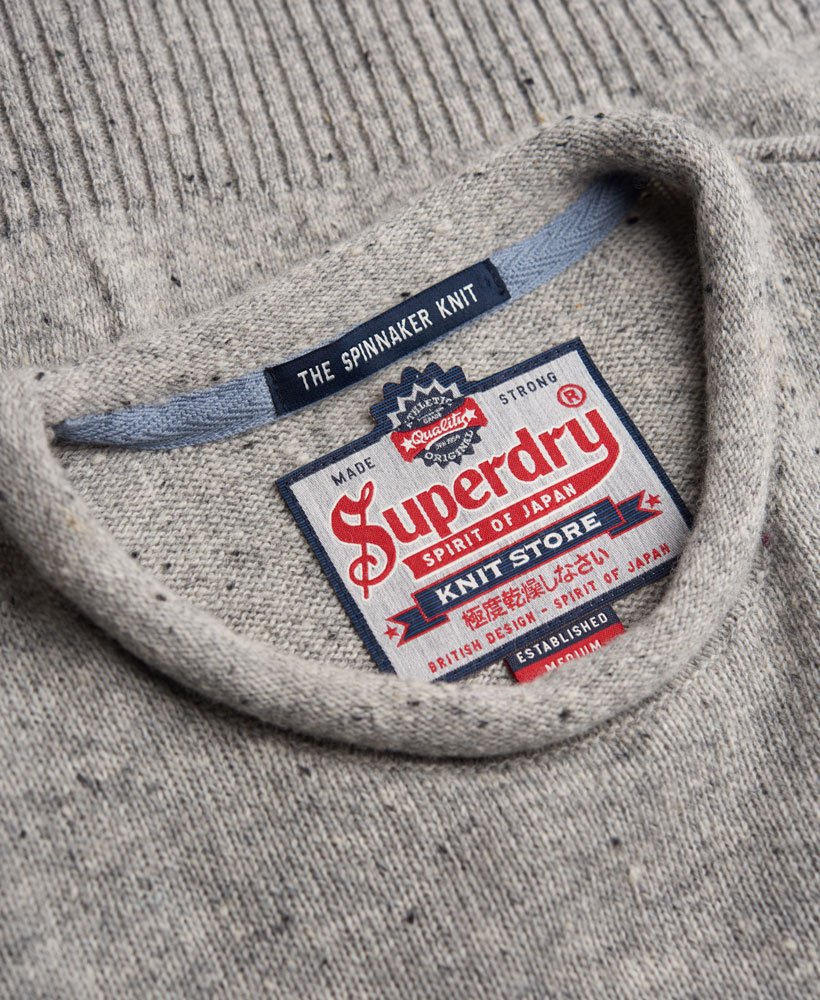 Mens - Super Spinnaker Knit in Grey | Superdry UK