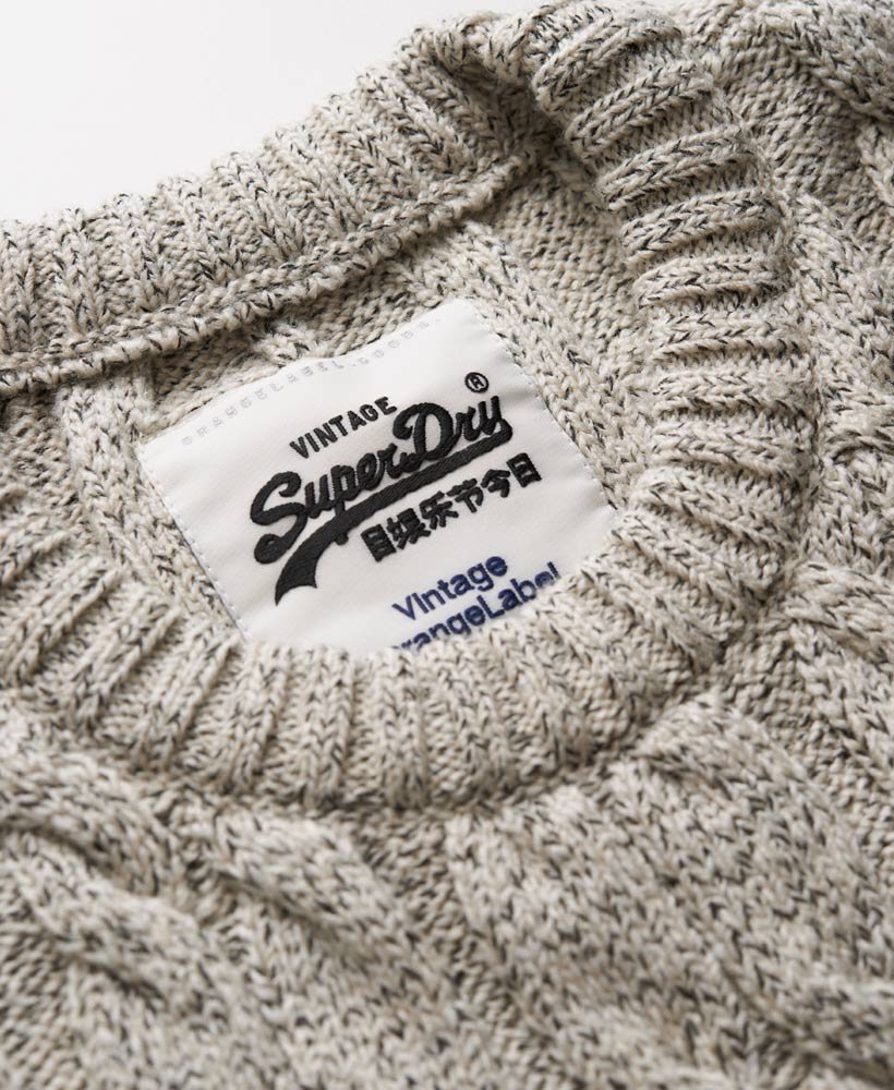 Mens - Jacob Knit in Porridge | Superdry UK