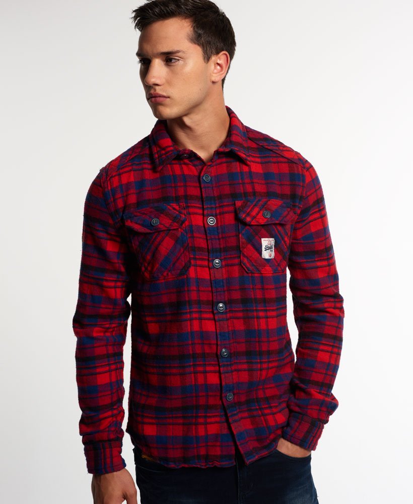 superdry flannel jacket