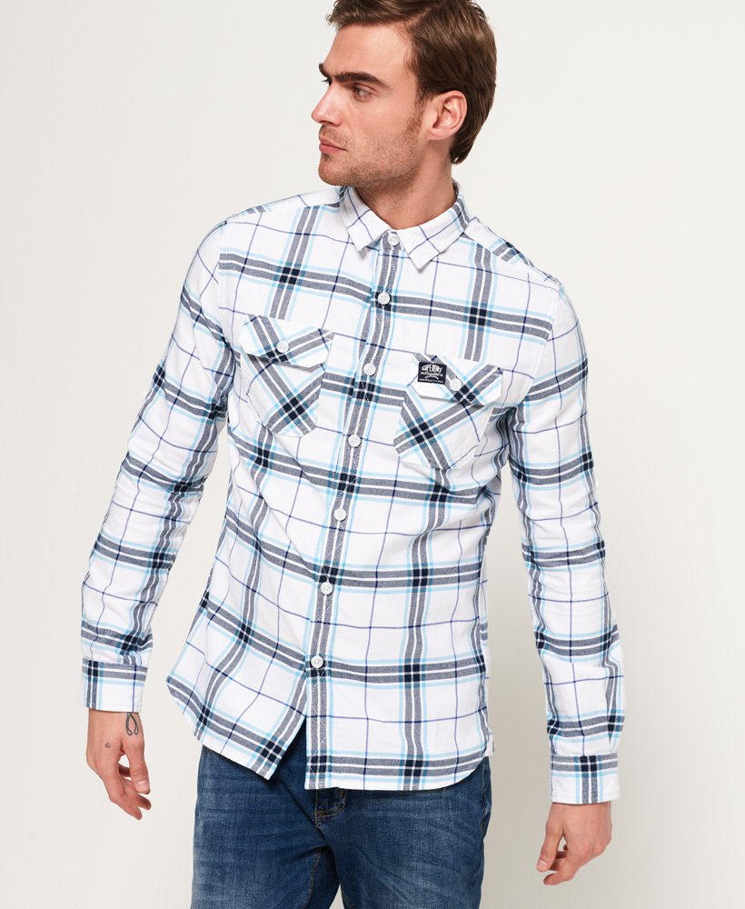 Men's Lumberjack Lite Shirt in White | Superdry US