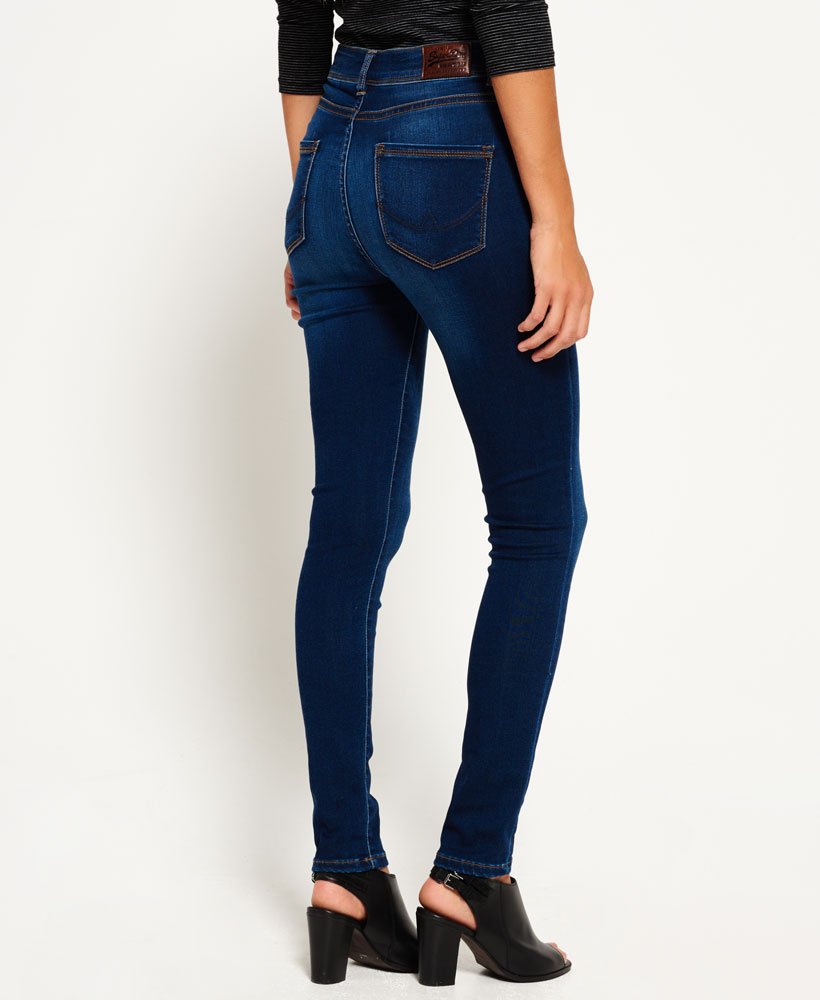 Womens - Sophia High Waist Super Skinny Jeans in Blue | Superdry UK