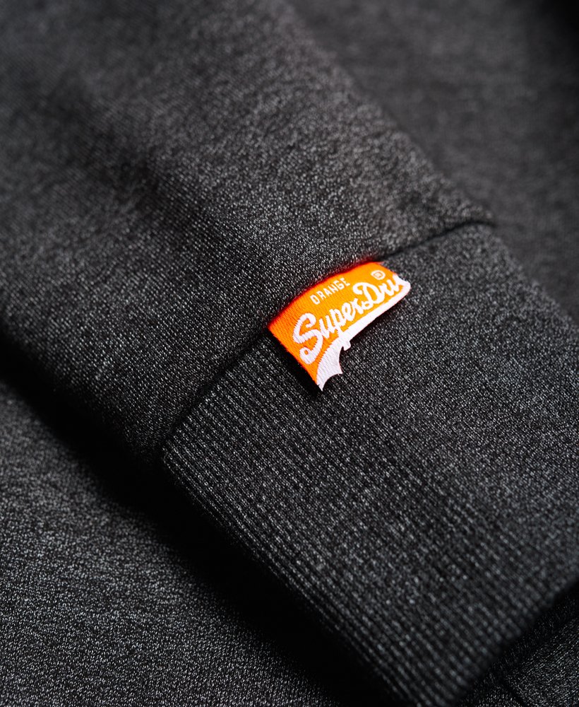 Mens - Orange Label Zip Hoodie in Dark Grey | Superdry